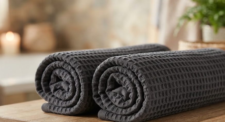 Turkish Bath Towel Pair — detail view
